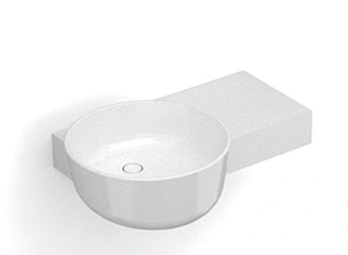 悬挂式洗手台 - P128W1 - Munk Building Materials Co., Ltd. - 坚硬表面 / 环形 / 单孔