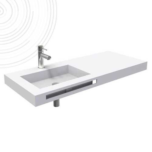 坚硬表面洗手盆台面 - 403511007 - AYOR BATHROOM - 带毛巾架
