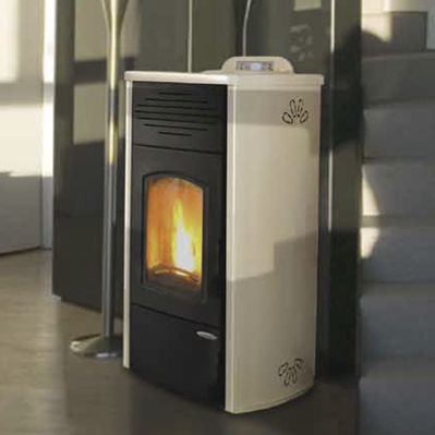 颗粒采暖火炉 - CARLOTTA OMNIA IDRO - Laminox S.r.l. - 10 kW...20 kW / 5 kW...10 kW / 20 kW...50 kW