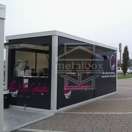 预制建筑 - metalbox spa - 金属 / 钢结构 / 餐厅