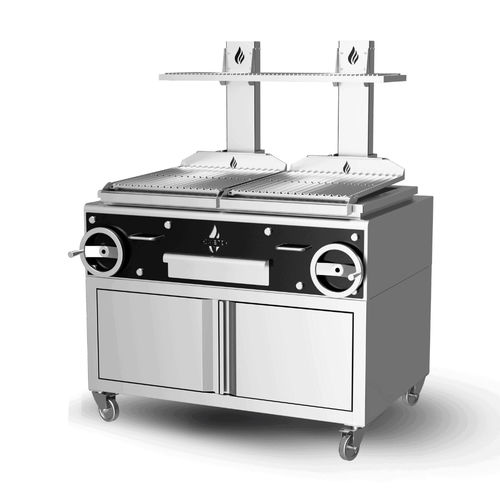 炭烧烤炉 - GP2GC - ROASTER OVENS N´GRILLS - 落地式 / 商用厨房 / 不锈钢