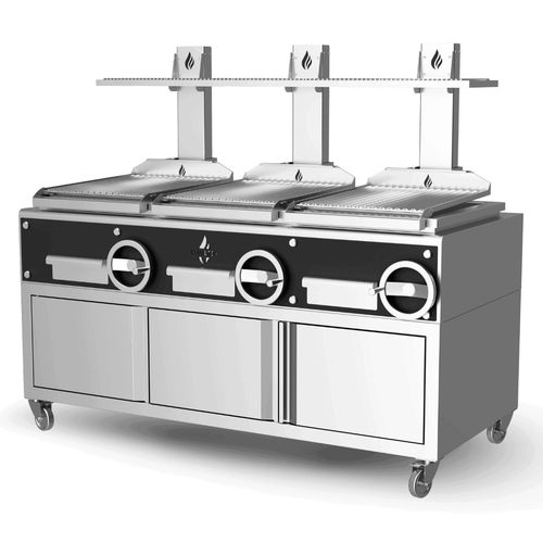 炭烧烤炉 - GP3GC - ROASTER OVENS N´GRILLS - 落地式 / 商用厨房 / 不锈钢