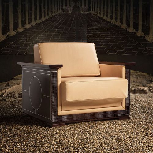 现代风格扶手椅 - Nouvel Espace Furniture - 丝绒 / 皮质 / 栎木