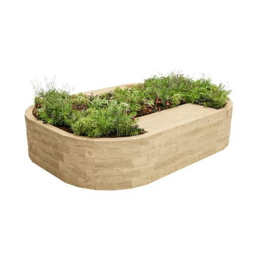 松木花坛 - BEALACH DUO - WoodBlocX Ltd - 椭圆 / 定制 / 集成长凳