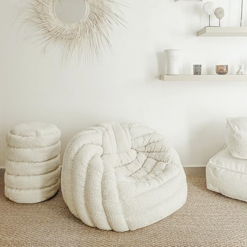 现代风格扶手椅 - XL Igloo - MX HOME - 布料 / 白色 / 带扶手