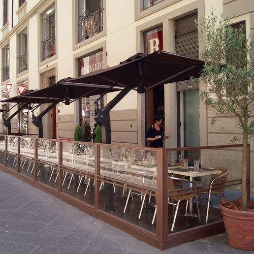 金属护栏 - Florence - Eredi di Pozza, IL PARCO - 玻璃板 / 户外 / 用于露台