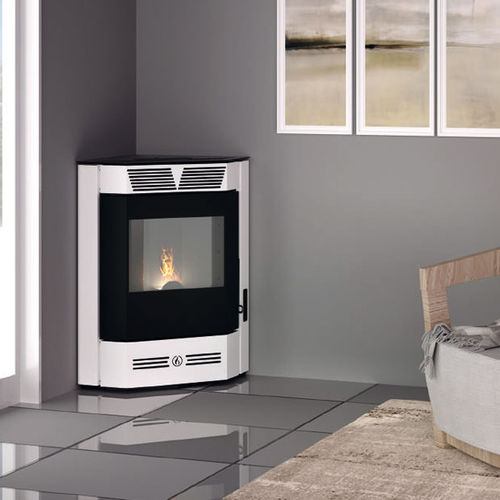 颗粒采暖炉 - CORNER - LineaVz - 5 kW...10 kW / 转角式 / 现代风格