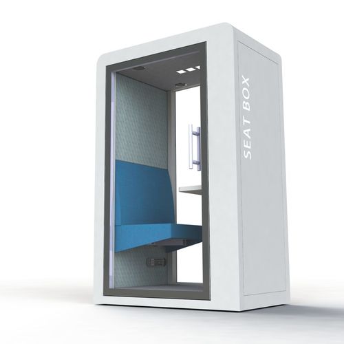 声学办公桌POD - PROCYON SEAT BOX - SBS - 带LED照明设备 / 玻璃