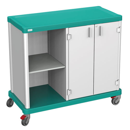 布草推车 - 2 SECTIONS – SEMI-OPEN & 2 DOORS - Francehopital - 用于医疗机构 / 用于医院 / 商用
