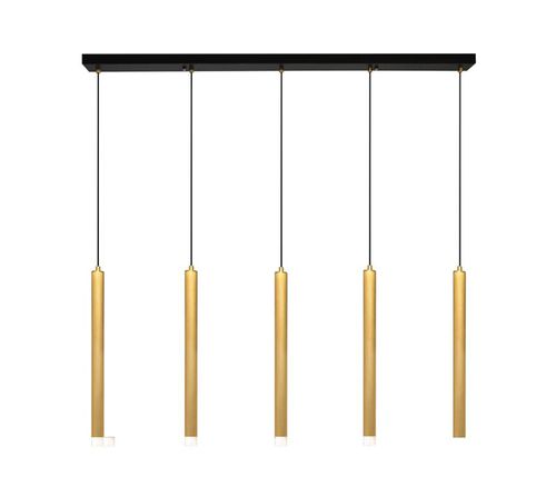 吊灯 - L5 TUBE OR LINEAIRE - ISA MOSS - 漆钢 / 现代风格 / 有线