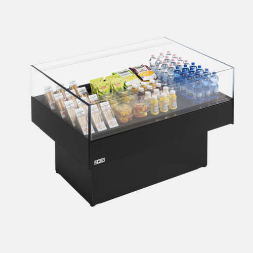 柜台冷藏展示柜 - FLATEY - ZOIN - 岛台 / 用于商店 / 不锈钢