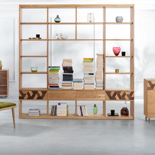 现代风格置物架 - GEO - Ziemann Home Design - 美国胡桃木 / 天然栎木