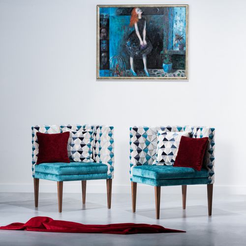现代风格扶手椅 - GEMINI - Ziemann Home Design - 布料 / 美国胡桃木 / 转角