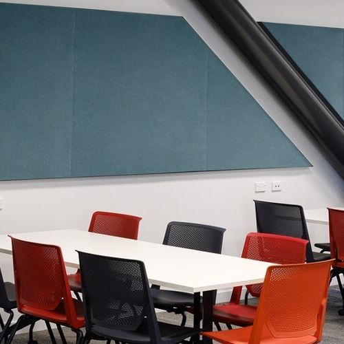 天花板隔音板 - QUIETSPACE® - AUTEX ACOUSTICS - 聚酯纤维 / 矩形 / 灰色