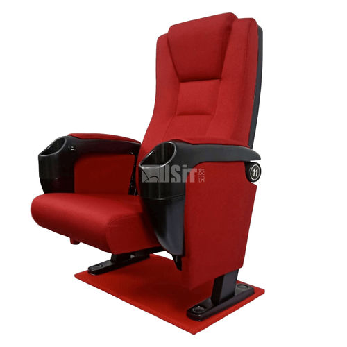 布料影院椅 - UA-638Y - Usit Seating - 聚丙烯 / 用于剧院 / 红色