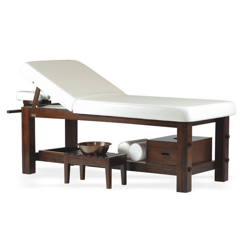 水疗会所按摩床 - Shirodhara - Esthetica Spa and Salon Resources Private Limited - 木质 / 带收纳 / 倾斜