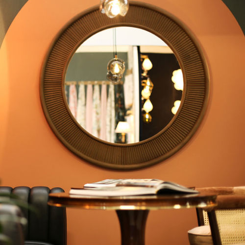 壁挂镜子 - Francis - WOOD TAILORS CLUB - 现代风格 / 圆形 / 青铜