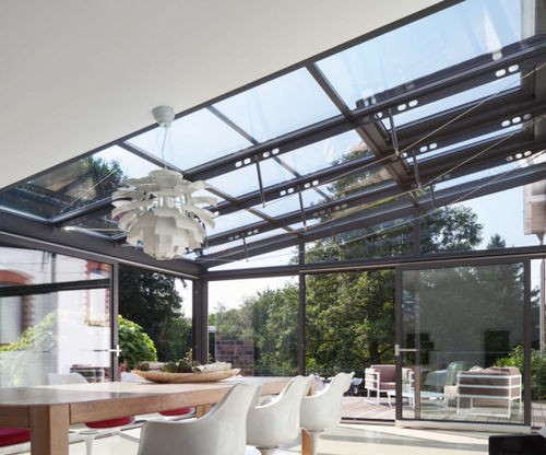 露台雨棚 - TETTOIE IN VETRO - Unica living design Poland - 金属 / 玻璃 / 扁平