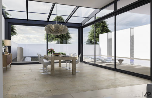 玻璃阳光房 - GIARDINI D'INVERNO - VERANDE - Unica living design Poland - 木质 / 铝制