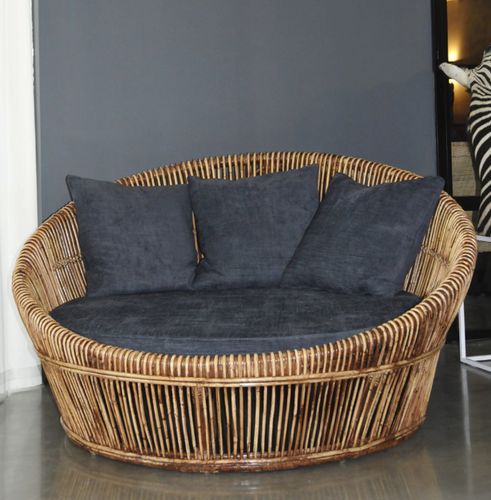 圆形沙发 - RATTAN ROUND SOFA 130 - Defleure Home Collection - 现代风格 / 户外 / 定制