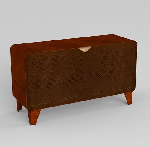 现代风格餐边柜 - SIDEBOARD  - Trackdesign - 栎木 / 耐候钢 / 平开门式