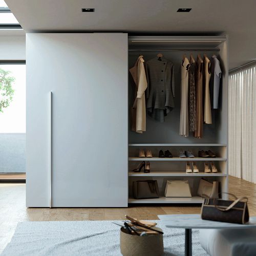 金属推拉门系统 - SLIDER M50 - SALICE - 用于家具 / 带集成减震器 / 共面