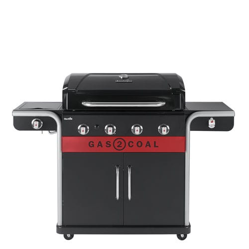 燃气烧烤架 - GAS2COAL 2.0 440 - CHARBROIL - 带滑轮 / 铸铁 / 不锈钢