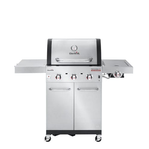 燃气烧烤架 - PROFESSIONAL PRO S 3 - CHARBROIL - 带滑轮 / 铸铁 / 不锈钢