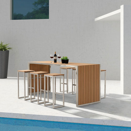 现代风格高脚桌 - H-W0039 - Howvin outdoor furtniture - WPC / 金属桌脚 / 木桌脚