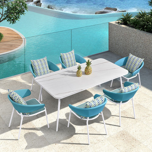 原创设计餐桌 - H-9828 - Howvin outdoor furtniture - 铝 / 铝座桌脚 / 正方形