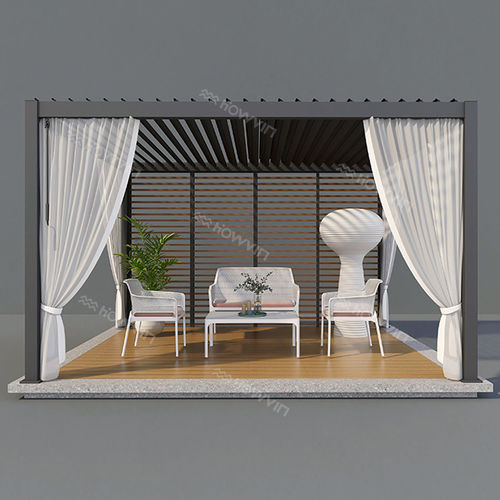 独立凉棚架 - H-788W - Howvin outdoor furtniture - 临墙 / 带漆铝 / 活动板条