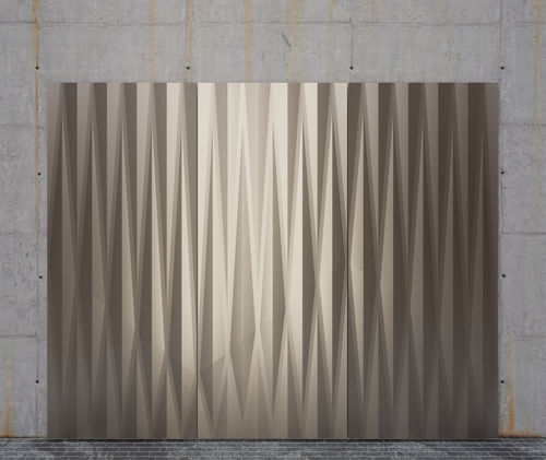 带孔金属板 - BT-3D 860 Zig Zag - Binder Parametric Metal GmbH - 褶皱 / 铝制 / 铜