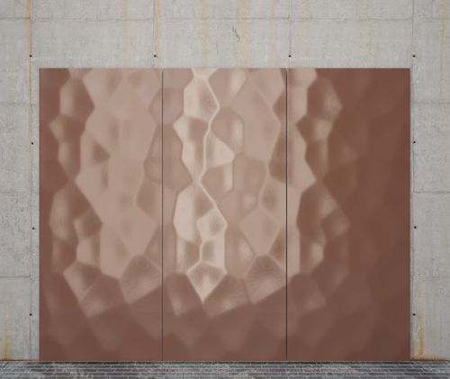 装饰金属板 - BT-3D-310 PUNCHY POLYGONS - Binder Parametric Metal GmbH - 带孔 / 铝制 / 钢