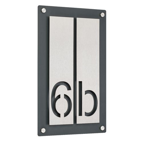 门用标识板 - 691-2-RALVA - Briefkasten Manufaktur Lippe GmbH - 壁挂 / 不锈钢 / 旋入式