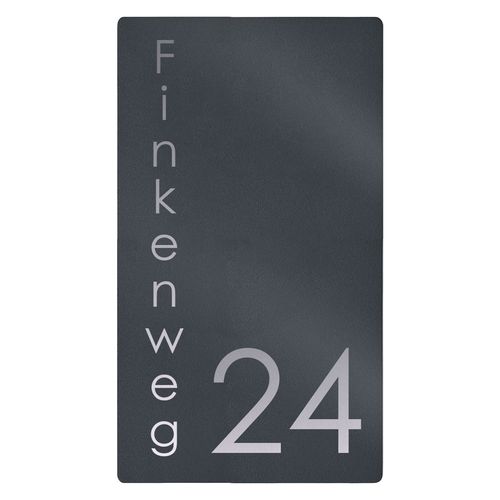 壁挂标识板 - 423A-R-HSNSS - Briefkasten Manufaktur Lippe GmbH - 不锈钢 / 户外