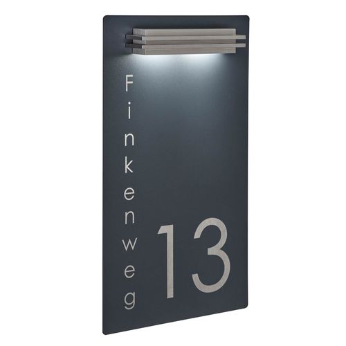 现代风格壁灯 - 423A-R-HSNSS-BL - Briefkasten Manufaktur Lippe GmbH - 室外 / 不锈钢 / 粉末涂层钢