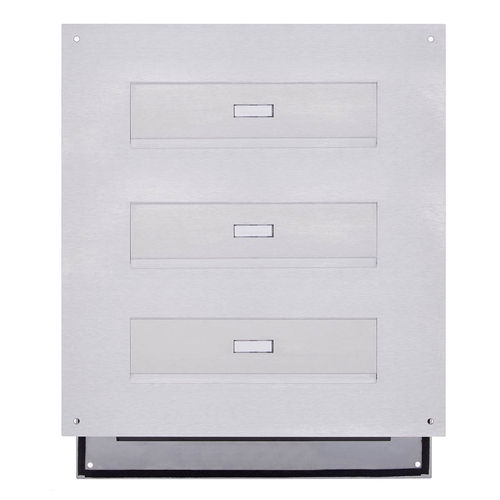 壁挂信箱 - DESIGNER : 515DW-2-V-GI106 - Briefkasten Manufaktur Lippe GmbH - 嵌入式 / 独立型 / 内置对讲机