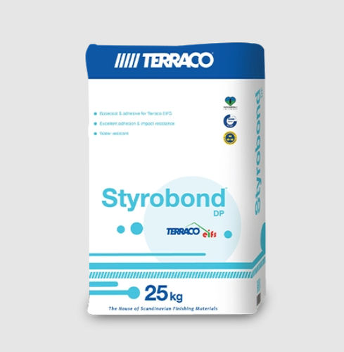 防护砂浆胶合剂 - STYROBOND DP   - Terraco LLC. Ltd - 防水 / 用于外墙外部隔热 / 丙烯
