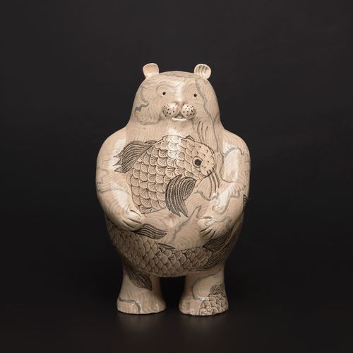 陶瓷雕塑 - DIDO CARPS - Sergey Makhno Product - 落地式 / 米色 / 动物