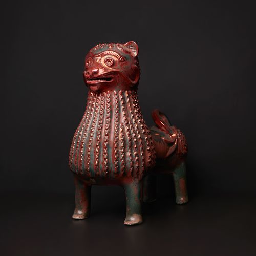 陶瓷雕塑 - DIDO HAIDA - Sergey Makhno Product - 落地式 / 红色 / 动物