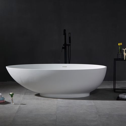 椭圆浴缸 - YL6040 - FOSHAN ARTLAND SANITARY WARE CO.LTd. - 放置式 / 专业 / 矿物铸件