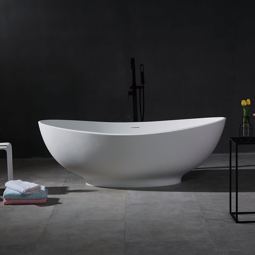 椭圆浴缸 - YL6019 - FOSHAN ARTLAND SANITARY WARE CO.LTd. - 放置式 / 矿物铸件 / Corian®可丽耐