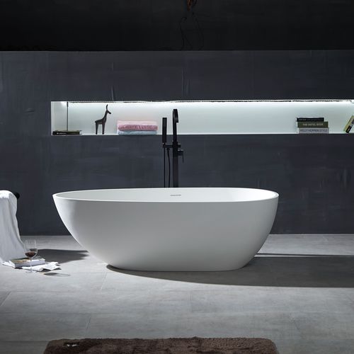 椭圆浴缸 - YL6057 - FOSHAN ARTLAND SANITARY WARE CO.LTd. - 放置式 / 矿物铸件 / Corian®可丽耐
