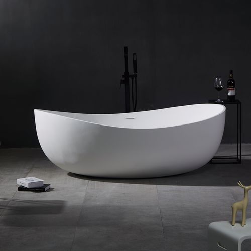 椭圆浴缸 - YL6102 - FOSHAN ARTLAND SANITARY WARE CO.LTd. - 放置式 / 矿物铸件 / 坚硬表面