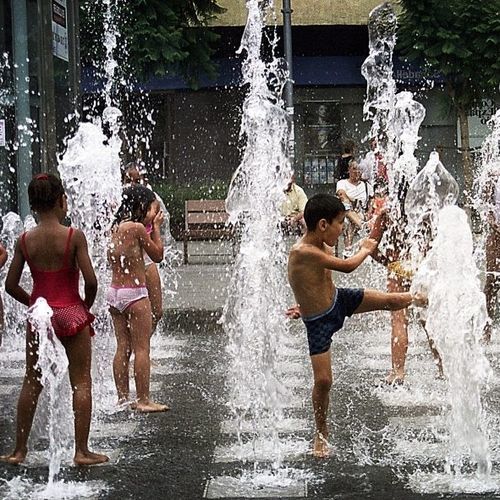 公共喷泉 - Urban Wet Lines® - Urban Wet Lines - 用于水上乐园 / 落地式 / 不锈钢