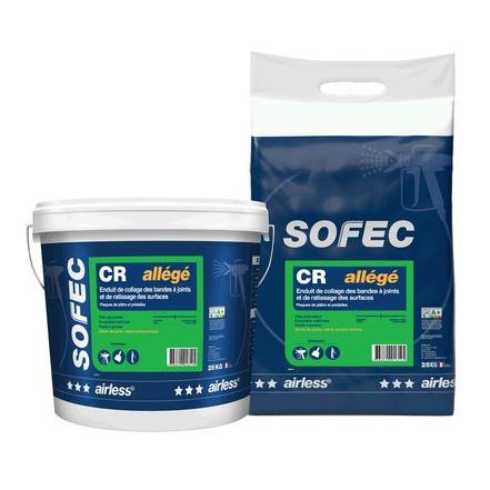光滑涂料 - AIRLITE CR - Sofec - 用于堵塞 / 末道 / 除湿