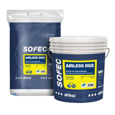 粗加工涂料 - AIRLESS DGS - Sofec - 室内 / 砖 / 用于混凝土
