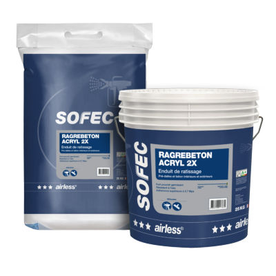 光滑涂料 - RAGRÉBÉTON ACRYL 2X - Sofec - 末道 / 室内 / 户外