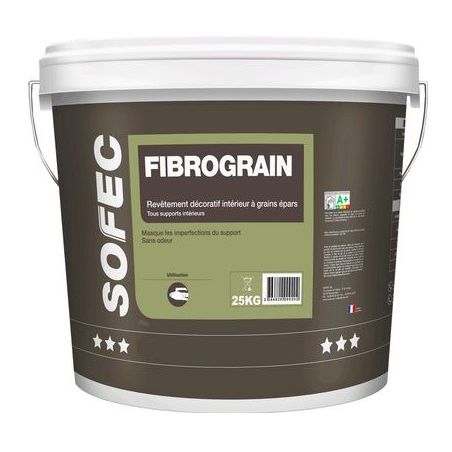 装饰涂料 - FIBROGRAIN - Sofec - 室内 / 墙面 / 用于天花板