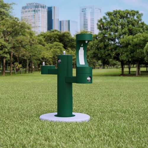 户外喷泉式饮水机 - ELKAY EZH2O TRI-LEVEL - CIVIQ - 不锈钢 / 公共空间